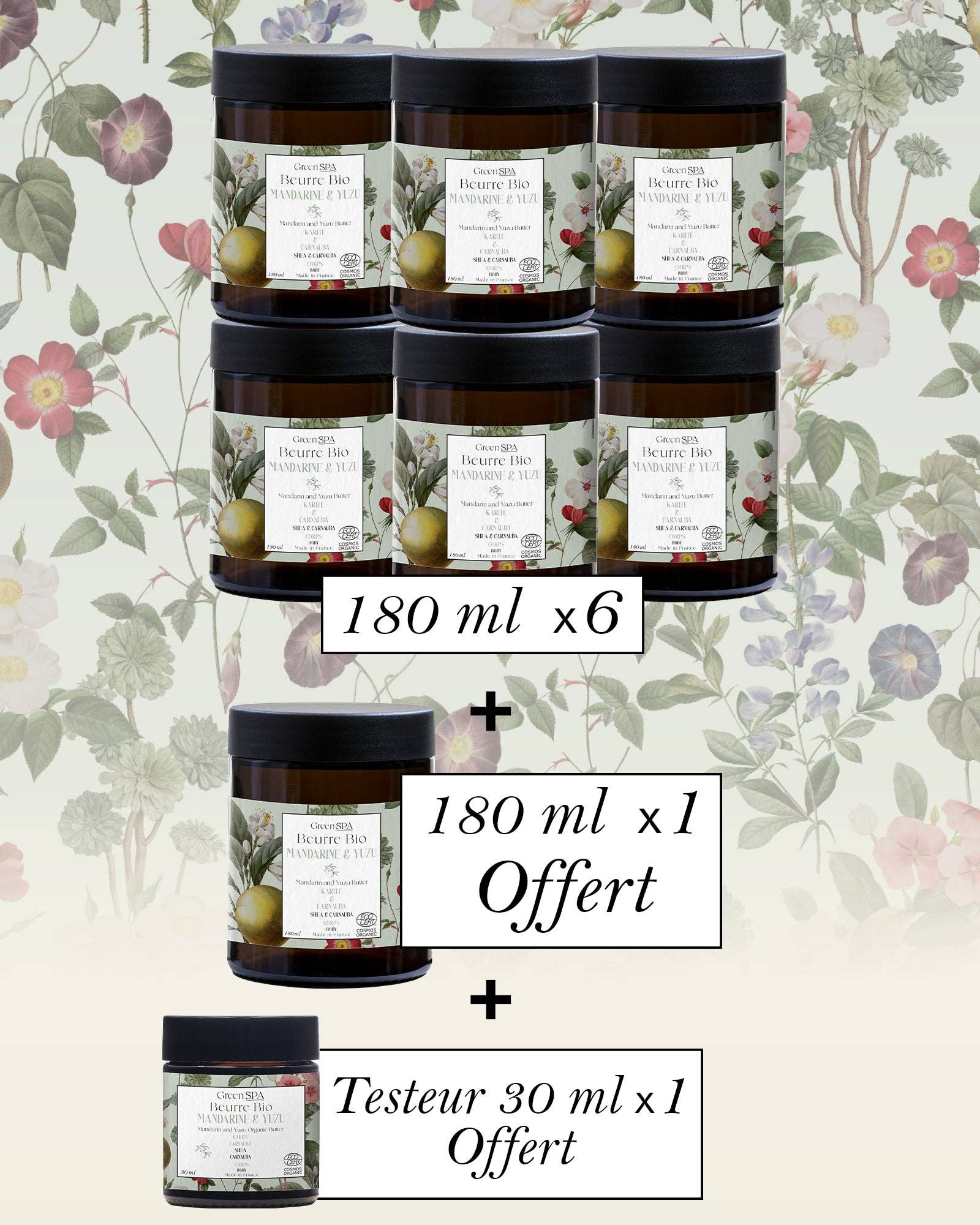 Green Spa - Wholesale Body Balm/Butter - Organic Mandarin & Yuzu Butter*5