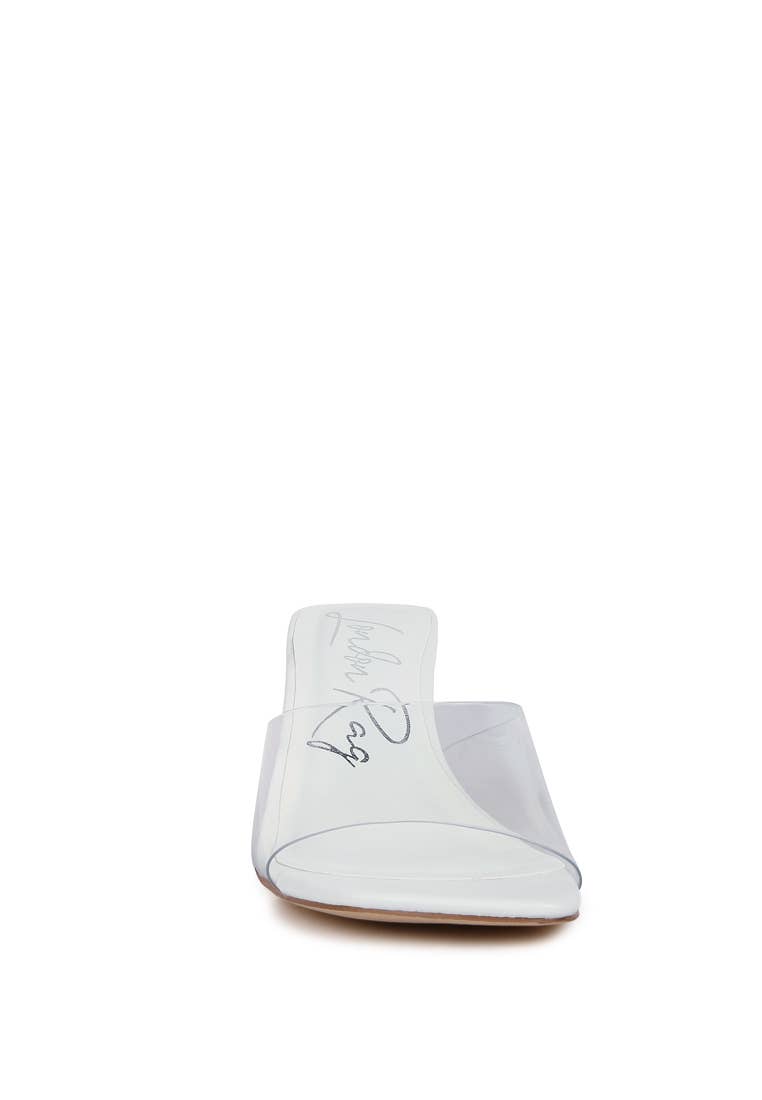 Rag Company - Wholesale Low Heels - Women's - Eugnie Clear Straps Block Heel Sandals7