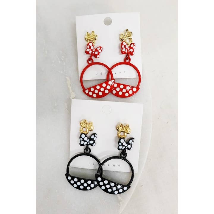MIX COLOR Polka Dot Dangle Earring Set for wholesale on Faire