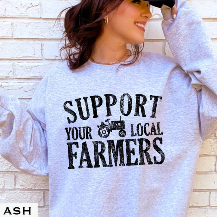 Shoppe SHC - Wholesale Graphic Sweatshirt - Women's - Support Your Local Farmers Women’s Graphic Sweatshirt3