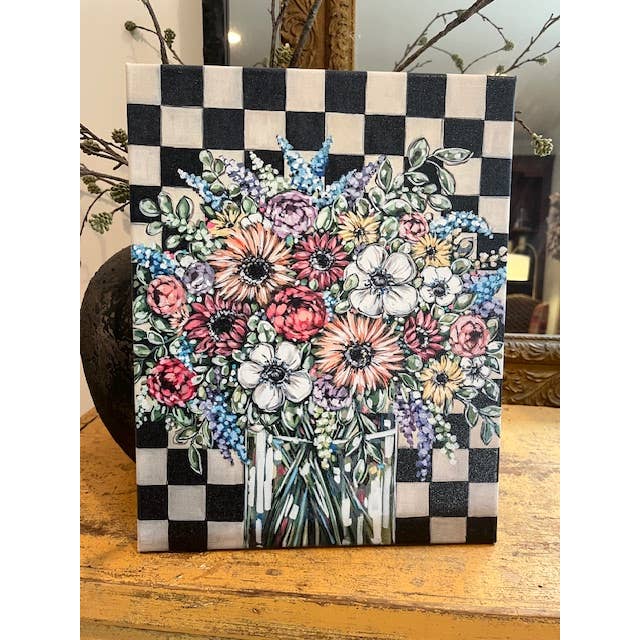 Floral Canvas Art Print, Summer home decor, home and garden for wholesale by Rustic Nester