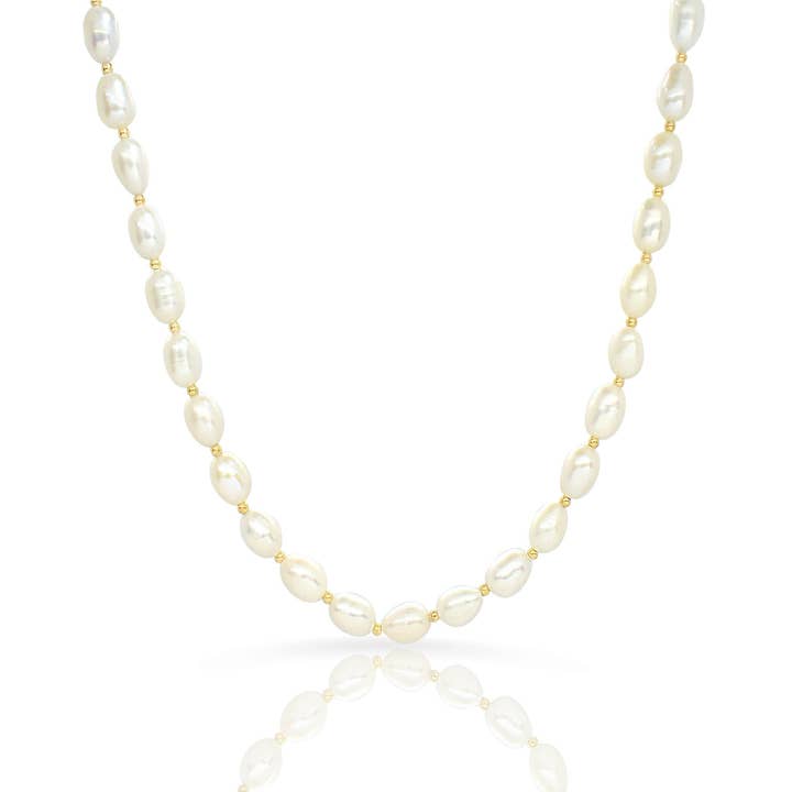 ATHENA FRESHWATER CULTURED PEARL STRAND NECKLACE for wholesale by MAI DESIREE