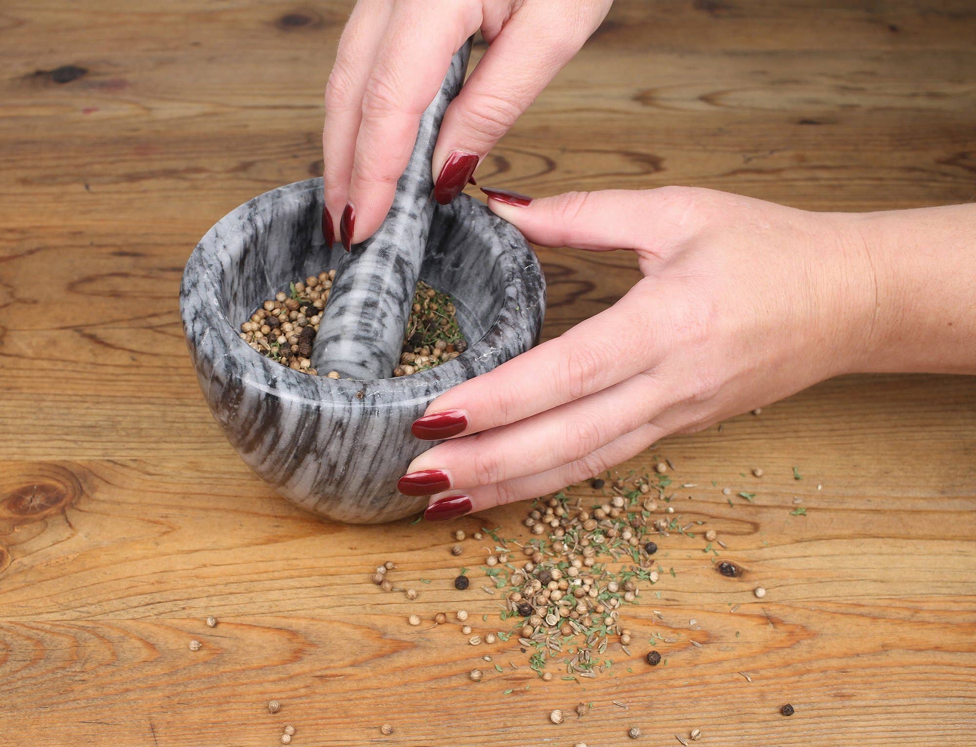 RSVP International - Wholesale Mortar & Pestle - Marble Mortar & Pestle - Gray6