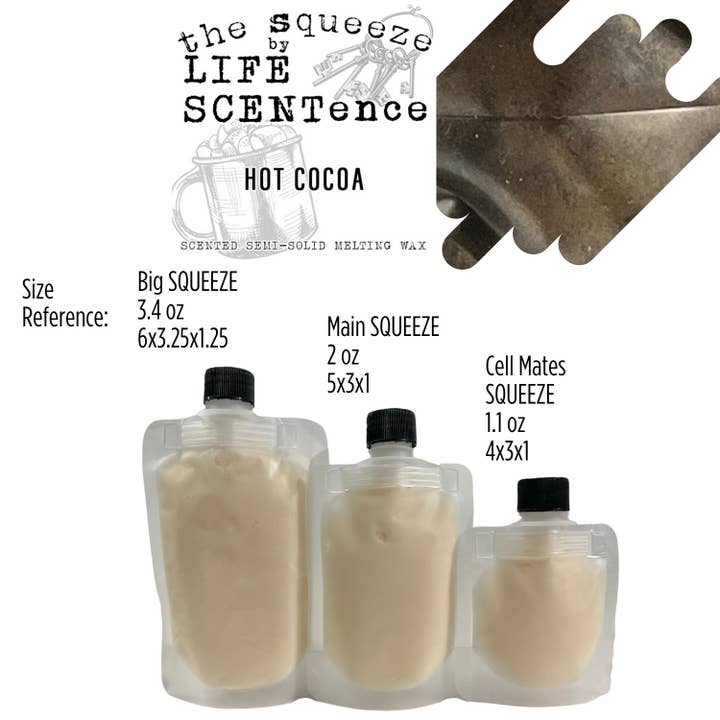 Cire à faire fondre parfumée au chocolat chaud - 3 tailles disponibles pour la vente par Life SCENTence