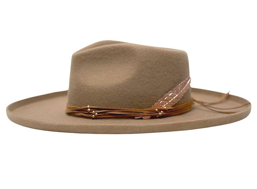 Epoch hats – Engroshandel Bucket hat - Dame – Australsk uldfilt hat med opkrøllet skygge4