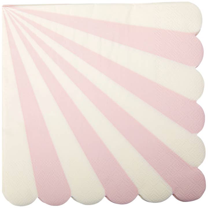 Pink Pinwheel Scallop Edge Lunch Napkins for wholesale by C.R.Gibson Signature | Baby & Kids