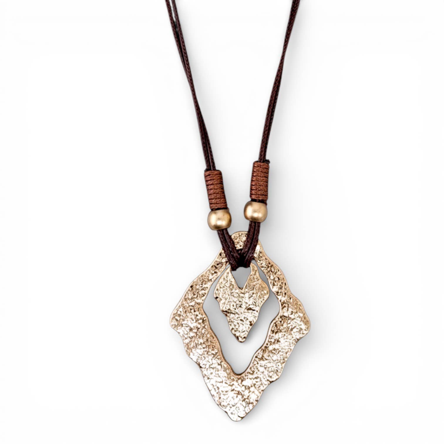 Bijoux Envie Statement Jewelry – wholesale Pendant/charm necklace – Chunky Boho Western Gold Pendant Necklace | Coastal Cowgirl0