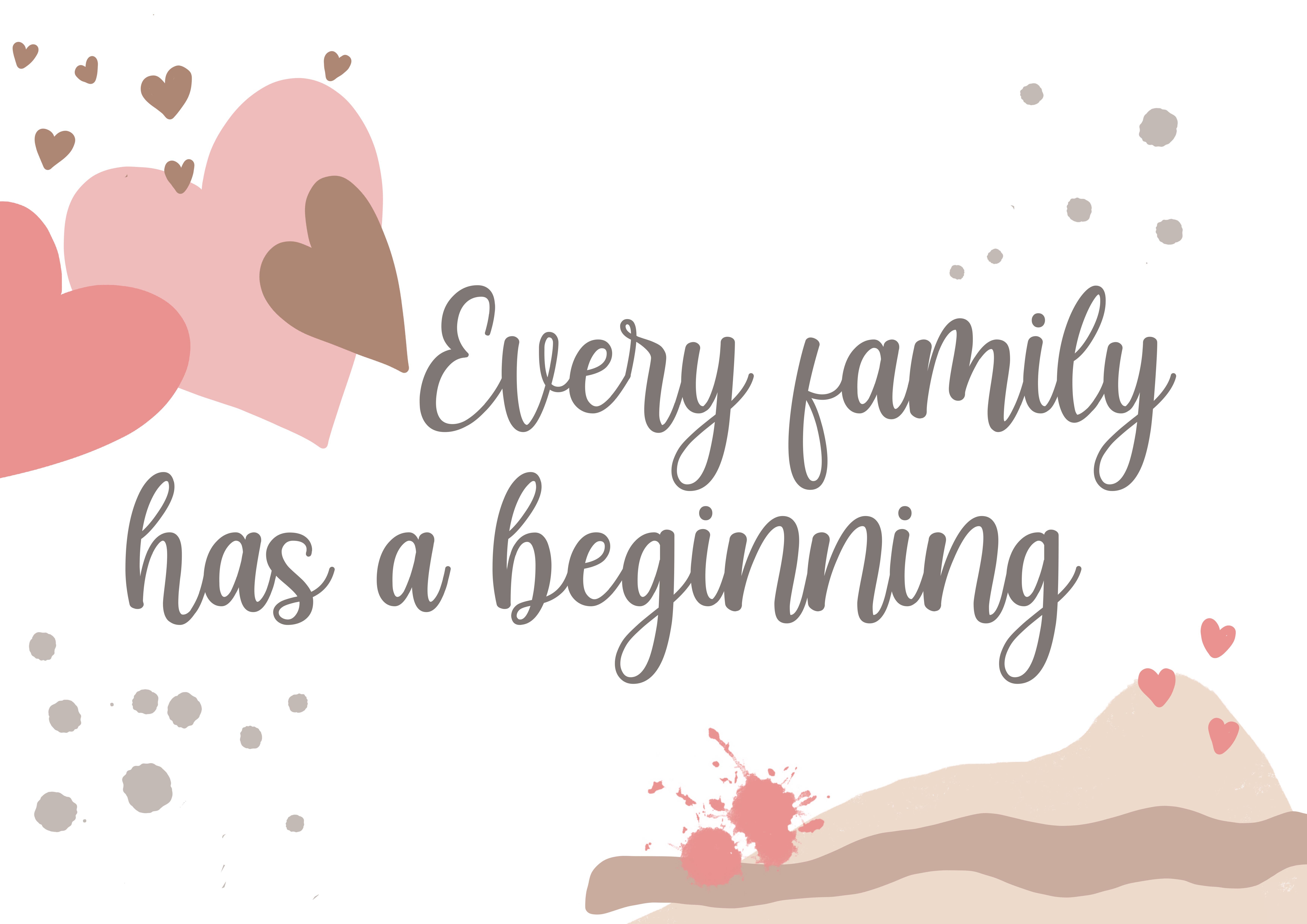 Paperleaf Studios - Wholesale Baby Card - Adoption Card: 'Every Family Has A Beginning'7