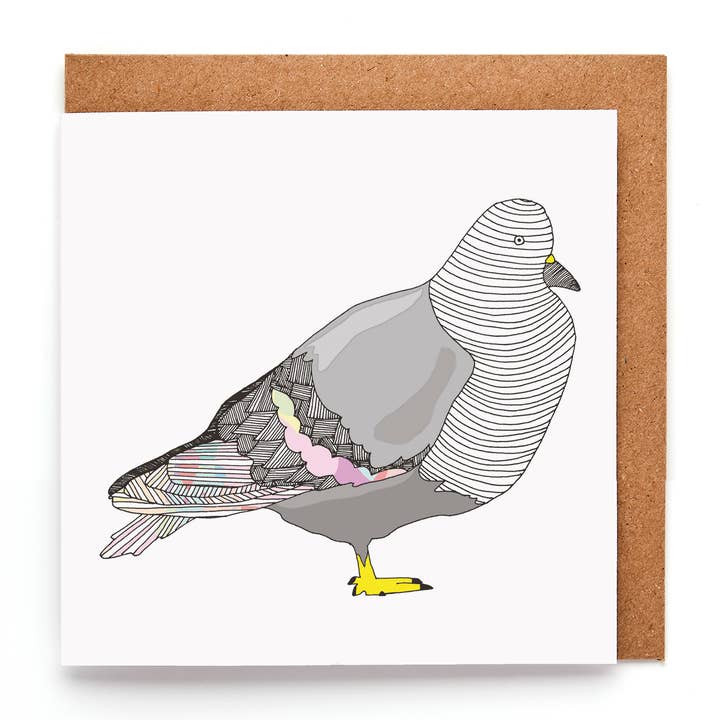 Pigeon Greeting Card | Thank You Card | Thinking Of You Card for wholesale by You've Got Pen On Your Face