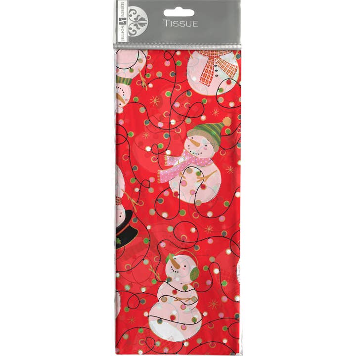 Tissue - Printed Snowmen & Lights for wholesale by Jillson & Roberts