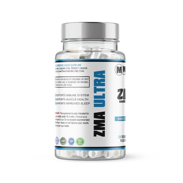 Advanced Muscle Nutrition – Suplemento/vitamina oral por atacado – MML ZMA ULTRA ZMA, Magnésio & B6 120 Cápsulas Vegan2