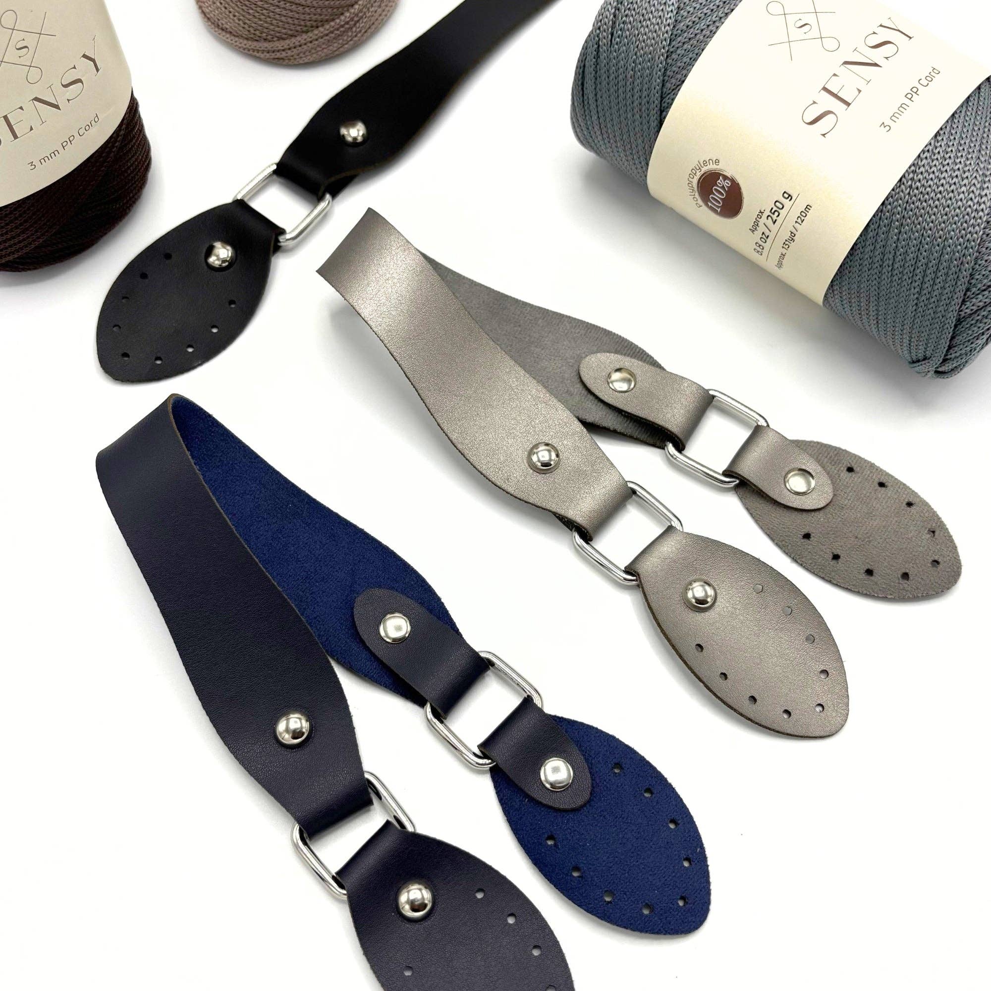 Sensy - Vendita all'ingrosso Attrezzi per lavoro a maglia/uncinetto - Manico per borsa in pelle PU (43 cm) (2 pezzi)16