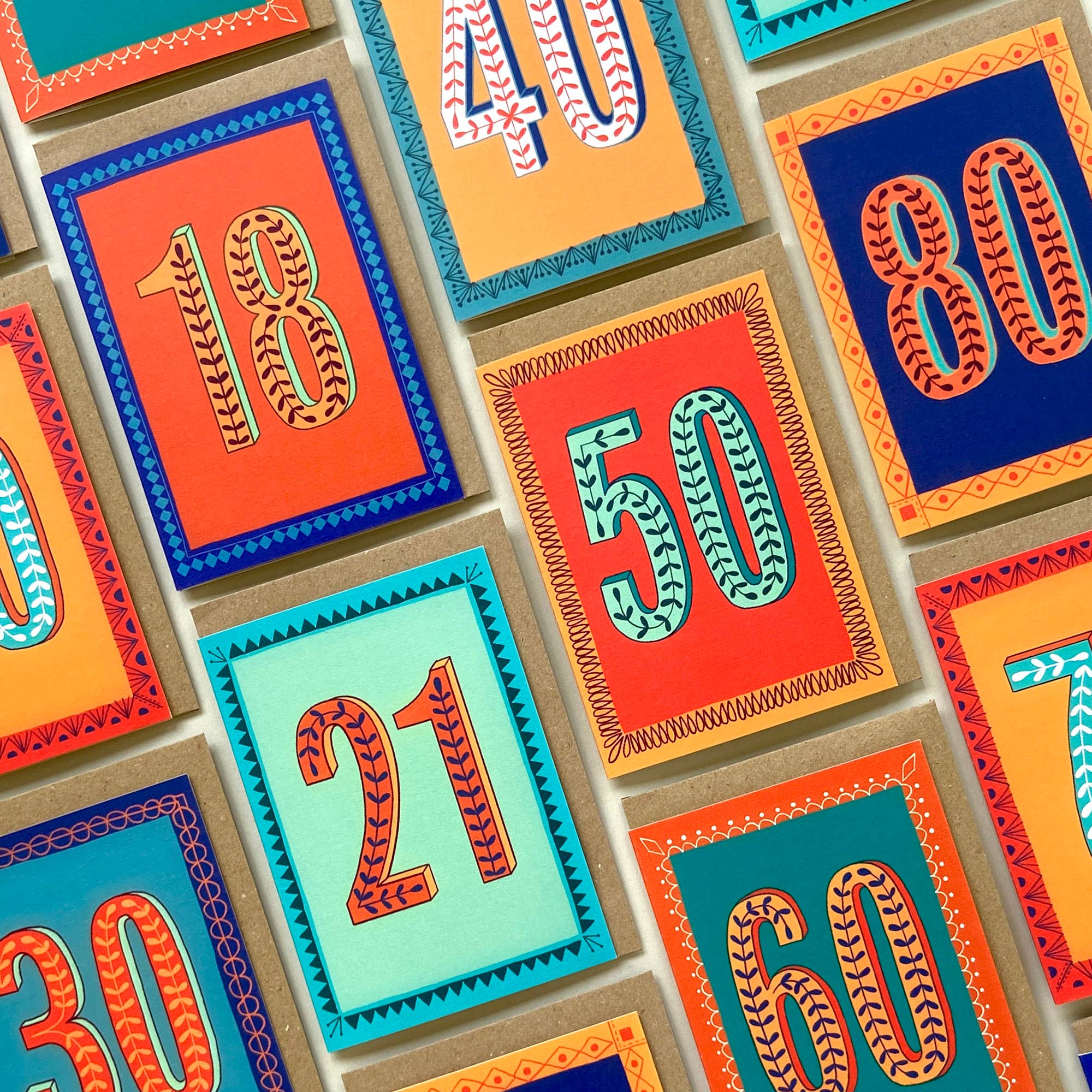 Maggie Magoo Designs - Wholesale Birthday Card - Greetings Card - Happy 40th Birthday Yellow2