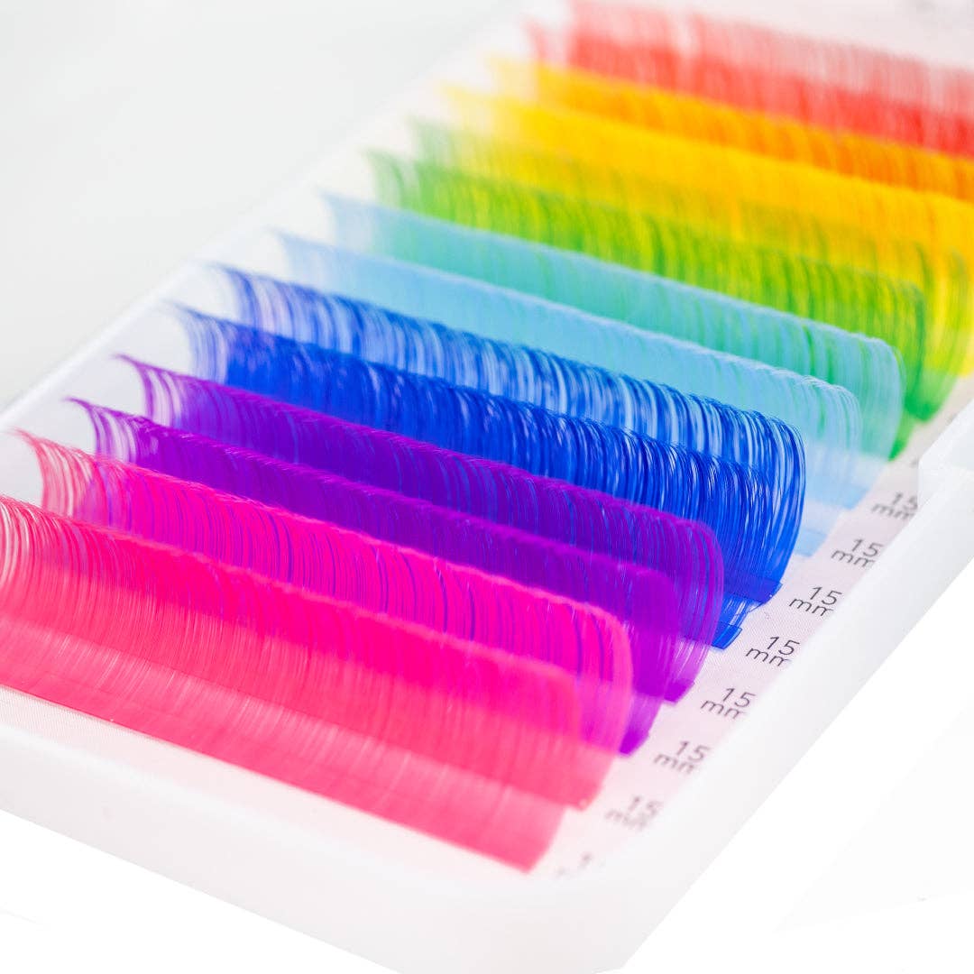 GladGirl - Wholesale False/Fake Eyelashes - Signature Mink Mixed Length Techno-Color Lashes - D Curl4