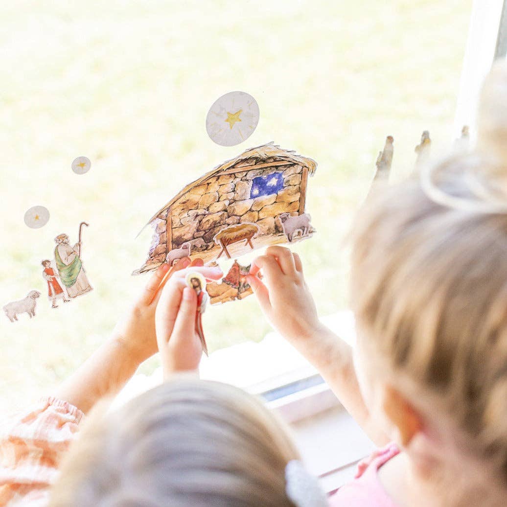 Sock Religious - Wholesale Christmas Decoration - Nativity Cling Set6