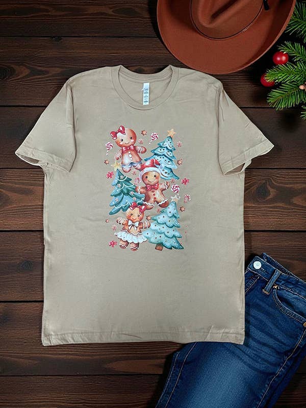 BC DTF ALBERI PAN DI ZENZERO MAGLIETTE, T-SHIRT, T-SHIRTS, per la vendita all'ingrosso da parte di L&B Life