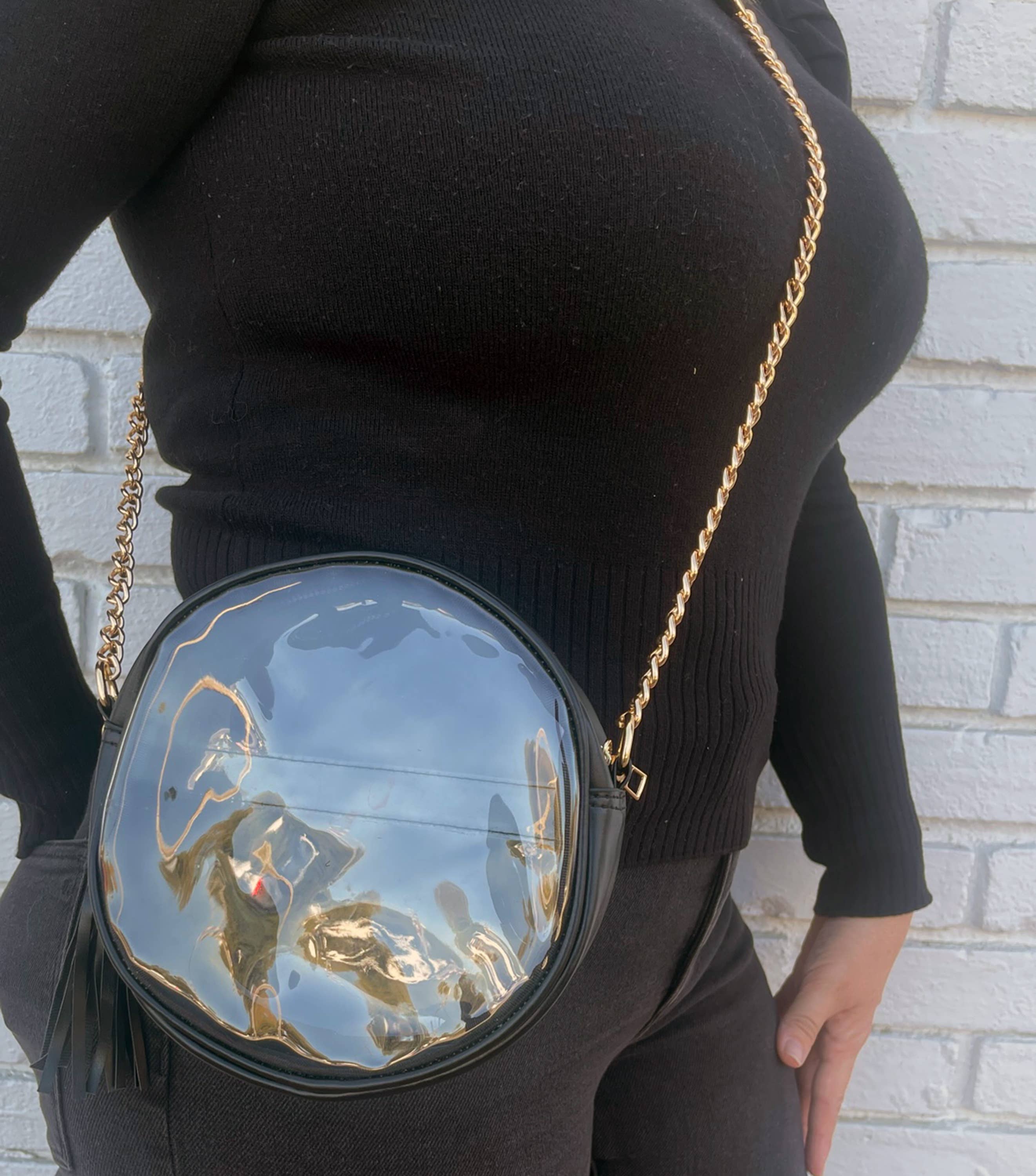 Bash - Venta al por mayor Bandolera - Mujer - Bolsa para estadio, bandolera transparente, bolsa circular, borla7