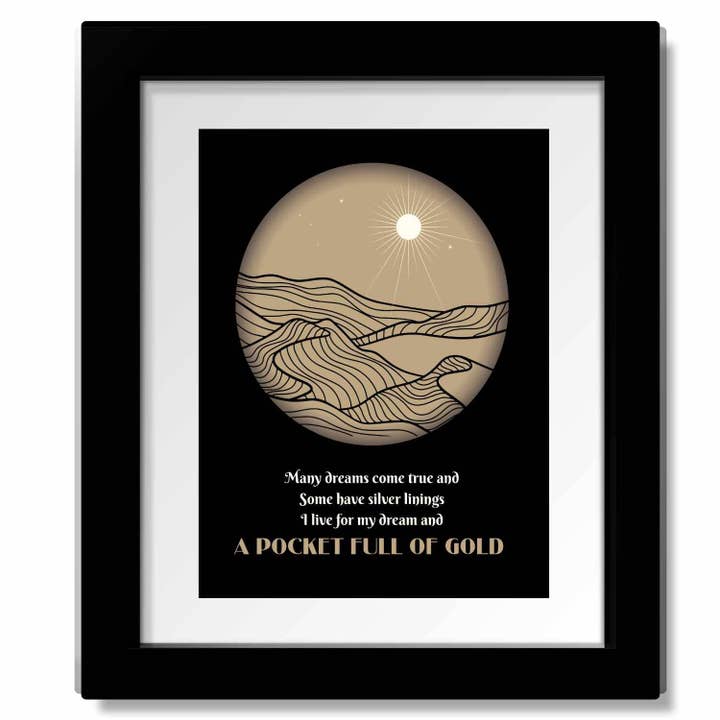 Over the Hills and Far Away by Led Zeppelin - Rock Music Art for wholesale by Song Lyrics Art