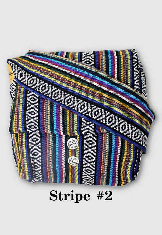 Ganesh Himal Trading - Wholesale Messenger Bag - Unisex - Handcrafted Cushioned Cotton Crossbody Wide Strap Flap Bag5