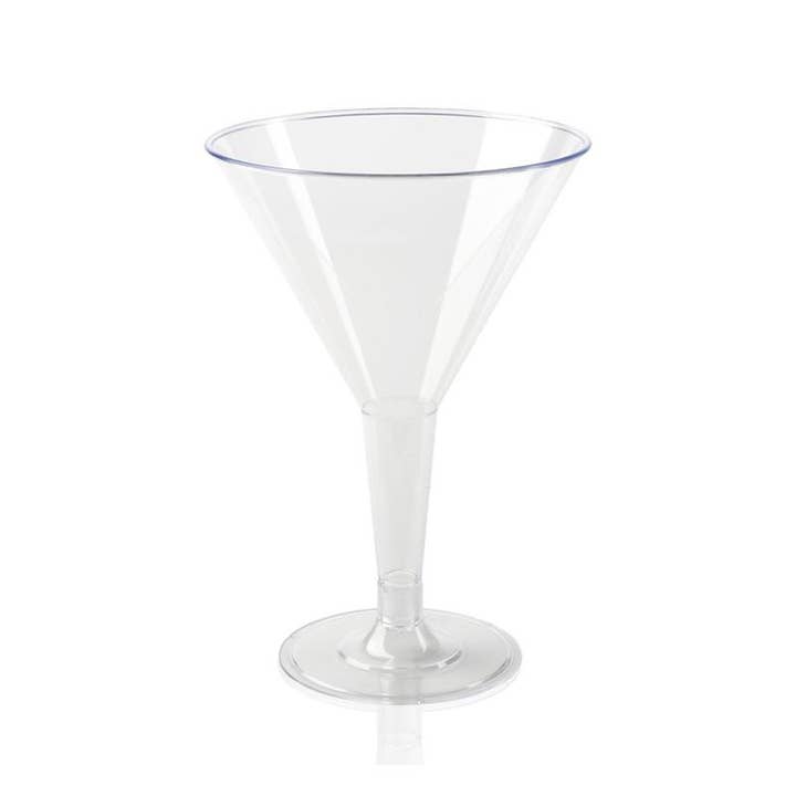 Smarty had a Party - Wholesale Cocktail/Liquor Glass - 6 oz. Clear Plastic Martini Glasses - 192 pcs