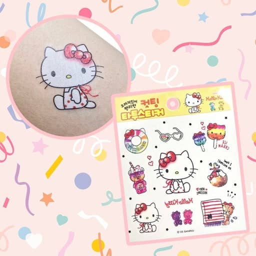 K-Wonderland - Wholesale Sticker - Sanrio Die-Cut Tattoo Stickers – Assorted Characters8