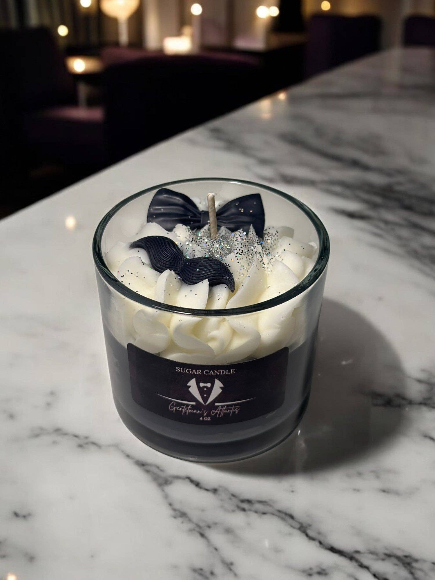 Sugar Candle - Wholesale Jar/Filled Candle - Gentlemen’s Atlantis Candle: Masculine, Soy Wax, Gift Ready8