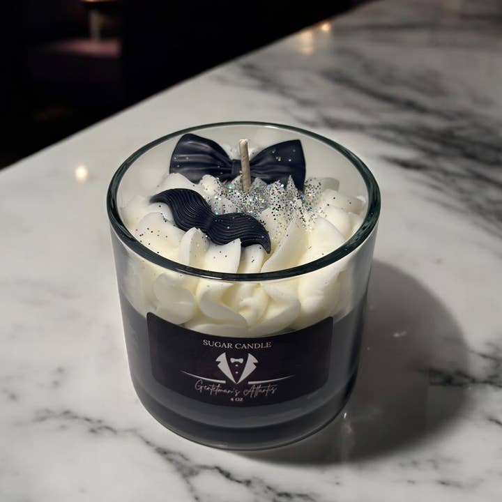 Sugar Candle - Wholesale Jar/Filled Candle - Gentlemen’s Atlantis Candle: Masculine, Soy Wax, Gift Ready8