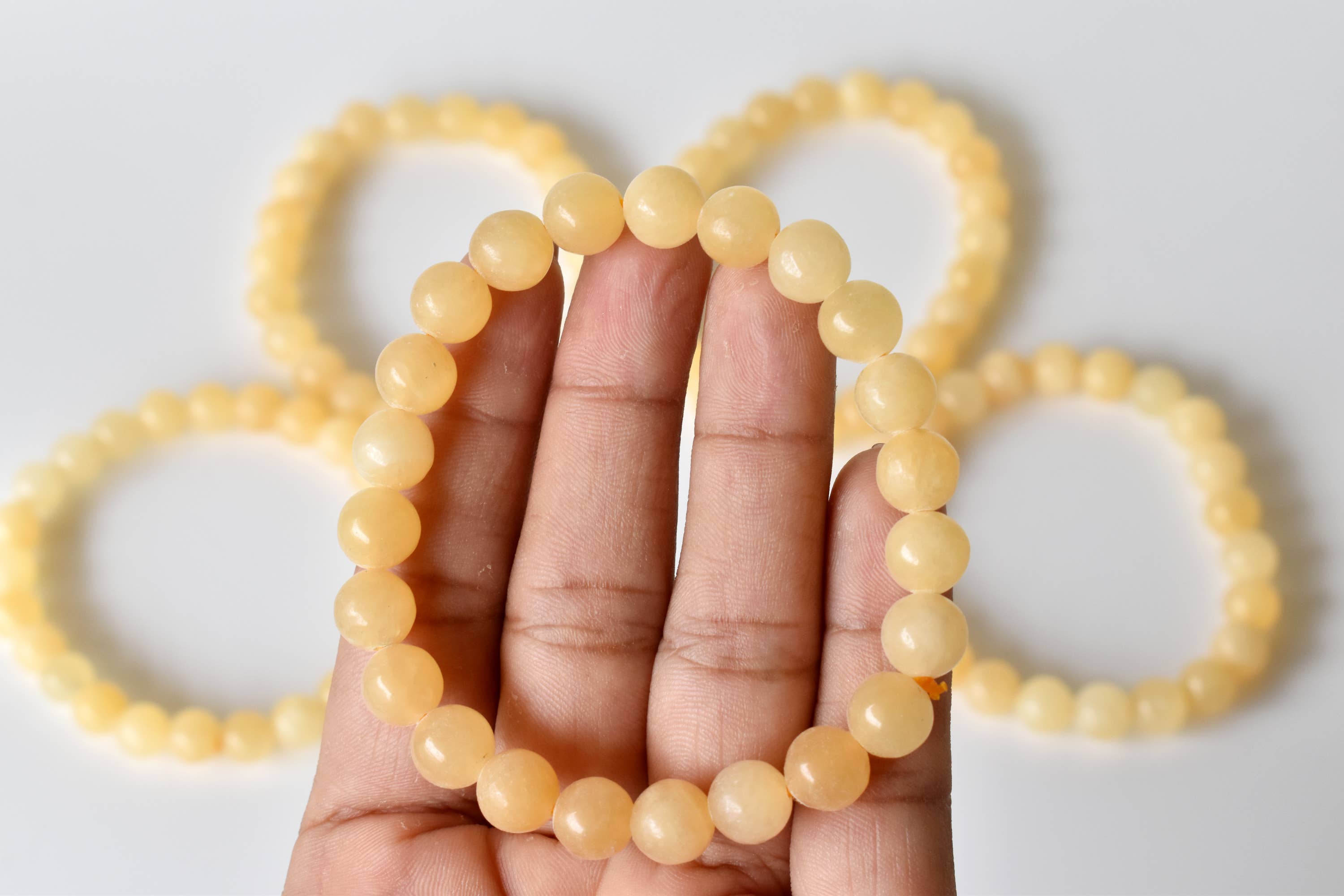 Soothing Crystals - Wholesale Beaded Bracelet - Healing Bracelet | Honey Calcite | Gemstone Bracelet4