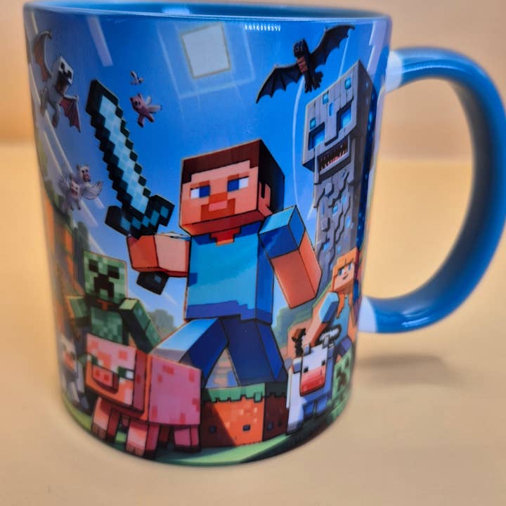 SubliMasterUK - Wholesale Coffee Mug - Minecraft-Themed Mugs – 20 Full-Color Designs! 11 oz sublimation mugs10