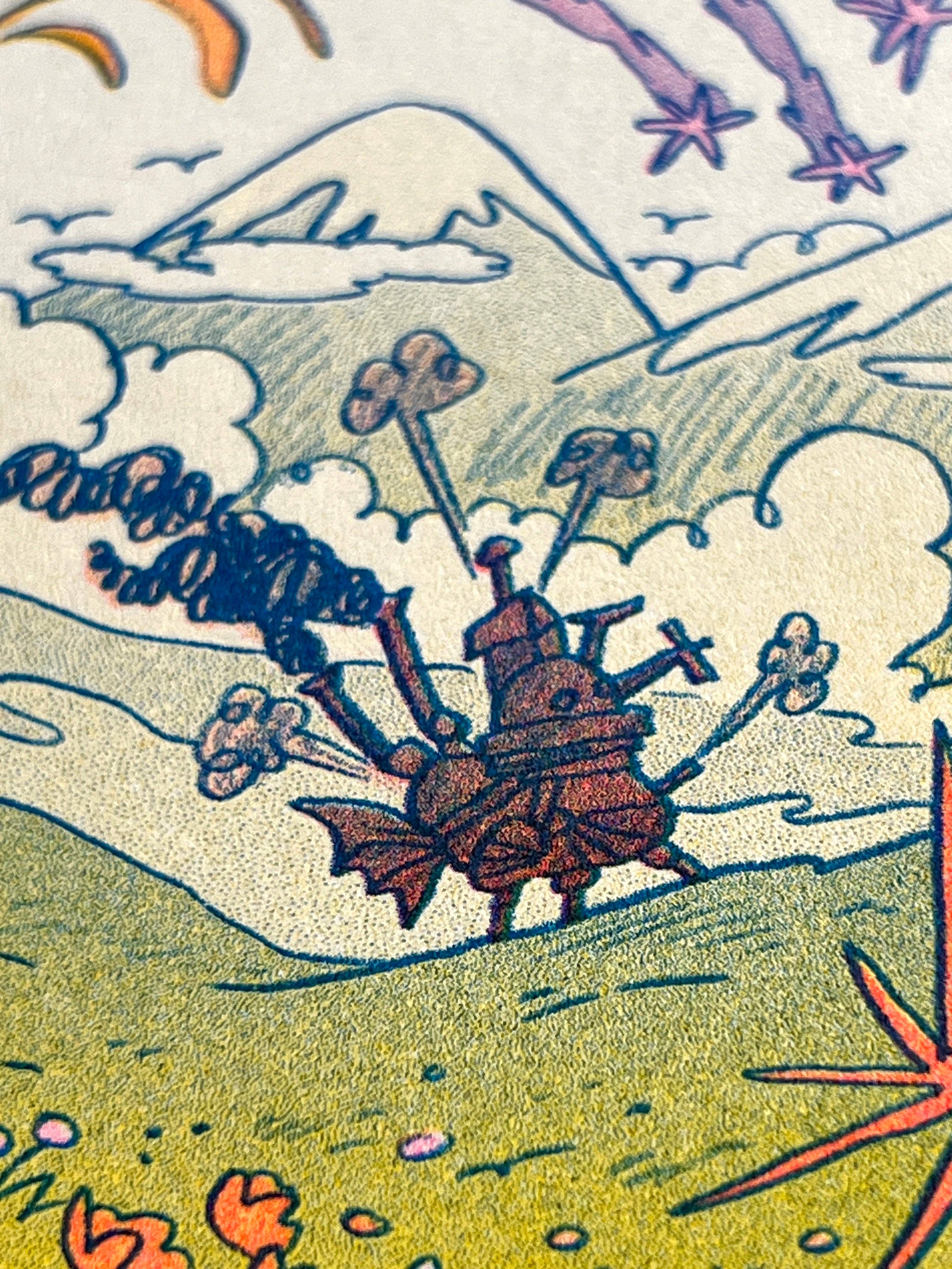 Natalie Andrewson - Wholesale Art Print - Howl's Moving Castle Small Riso Print4