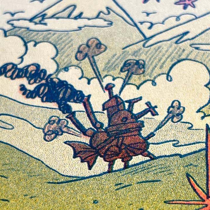 Natalie Andrewson - Wholesale Art Print - Howl's Moving Castle Small Riso Print4