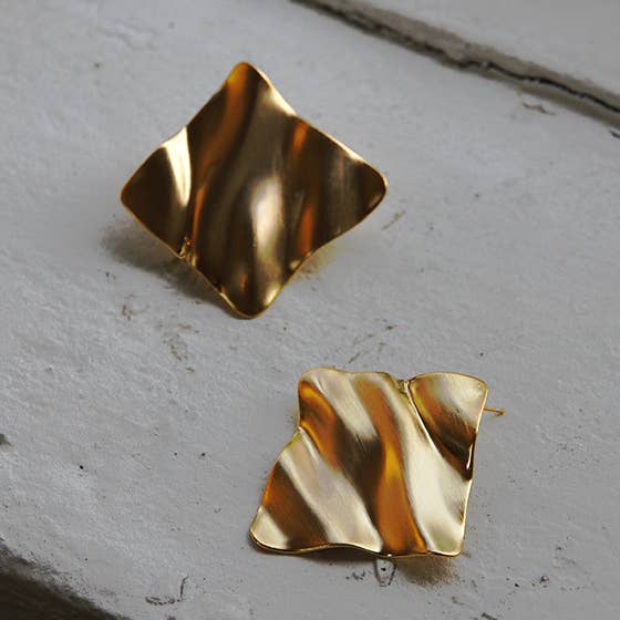 OR BOUCLES D'OREILLES EN OR FONDU HAYDEN en vente sur Faire0