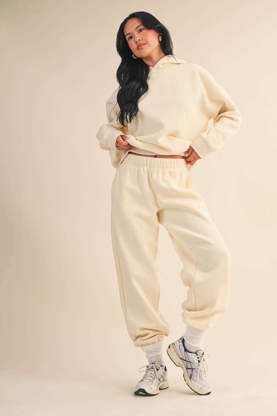 KIMBERLY C – Engroshandel Hoodie – Kvinder – Cozy Fleece oversize pullover hættetrøje36