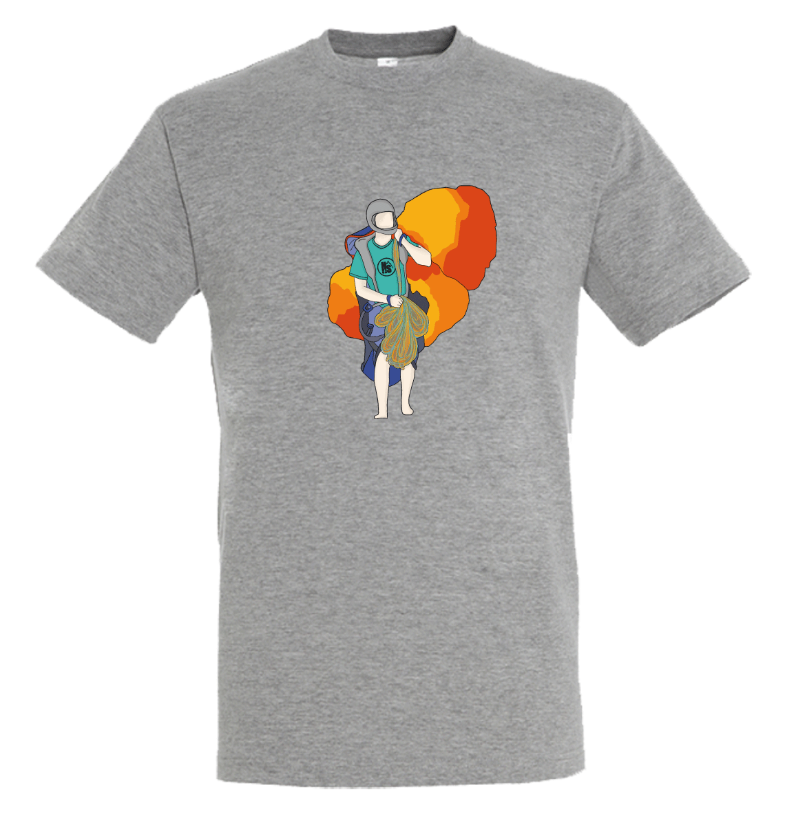 Hot Savoie 74 – Großhandel T-Shirt mit Siebdruck – Herren – Gleitschirm-T-Shirt für Herren2