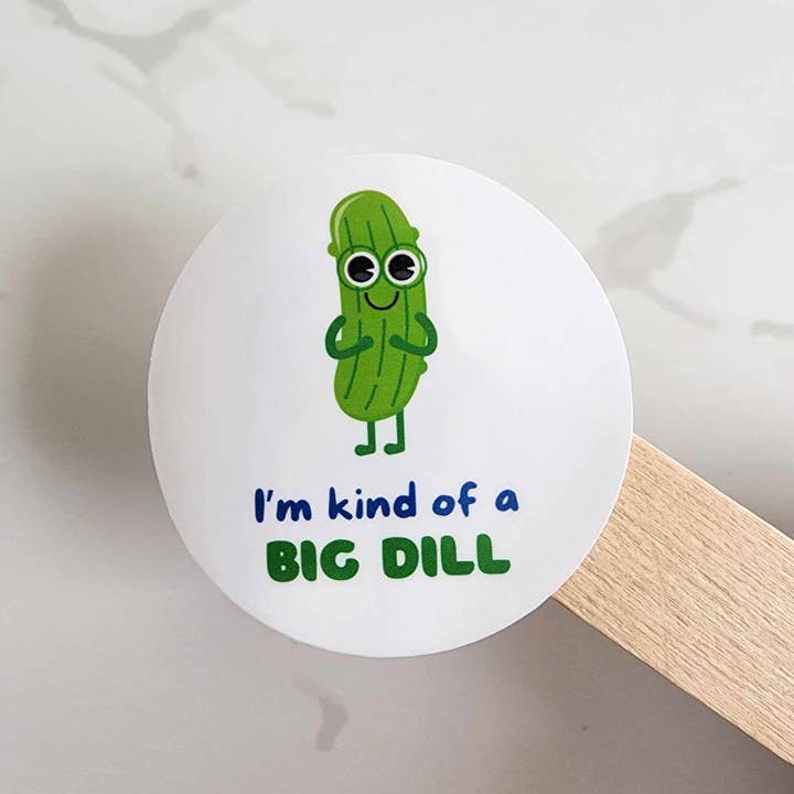 Big Dill Vinyl Sticker Decal for wholesale by Jane Unbound