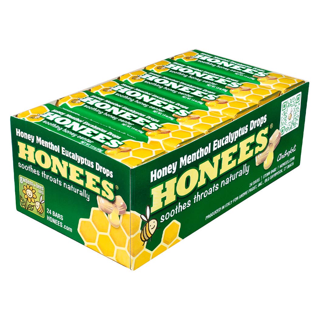 Andre Prost Inc. - Wholesale Lozenges/Cough Drops - HONEES™ Honey Menthol Eucalyptus Bars5