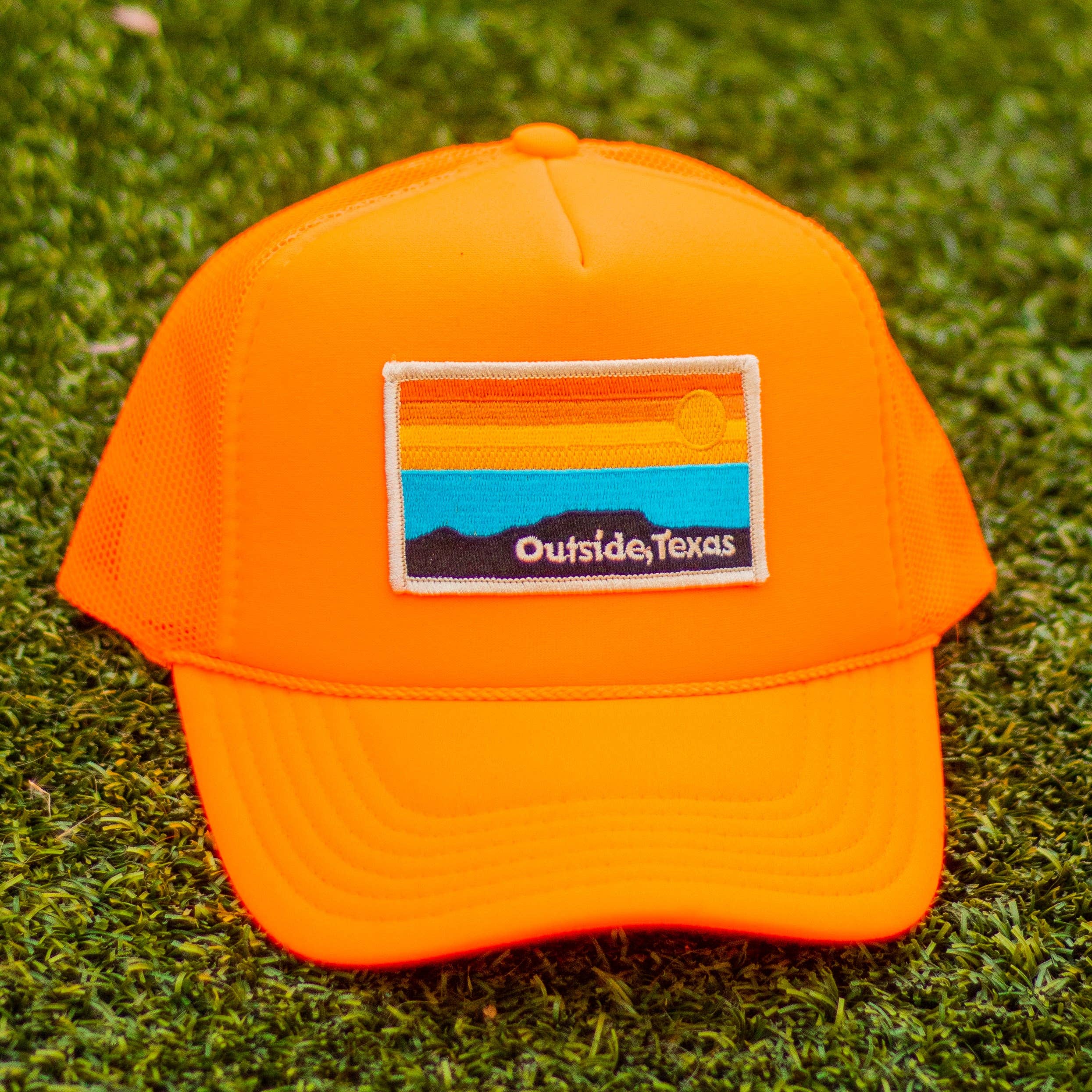 Outside, Texas - Wholesale Trucker Hat - Unisex - OTX Foam Trucker: Horizon Patch29
