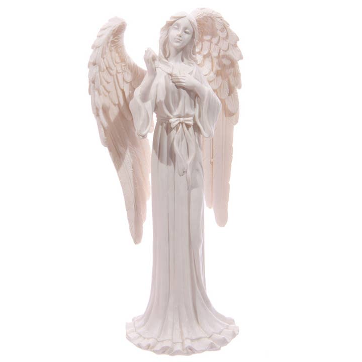 Puckator Ltd - Wholesale Ornament - White Standing Angel Figurine 20cm