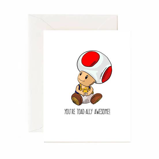 You're Toad-ally Awesome! - Greeting Card for wholesale by Jaybee Design