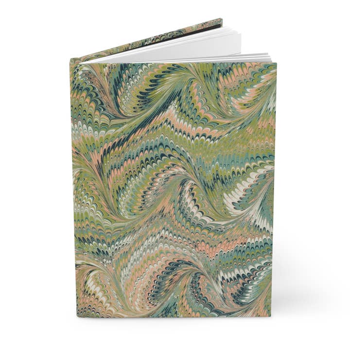 Italian Marbled Green Journal, Artistic Notebook, Diary for wholesale by Thrive Creative