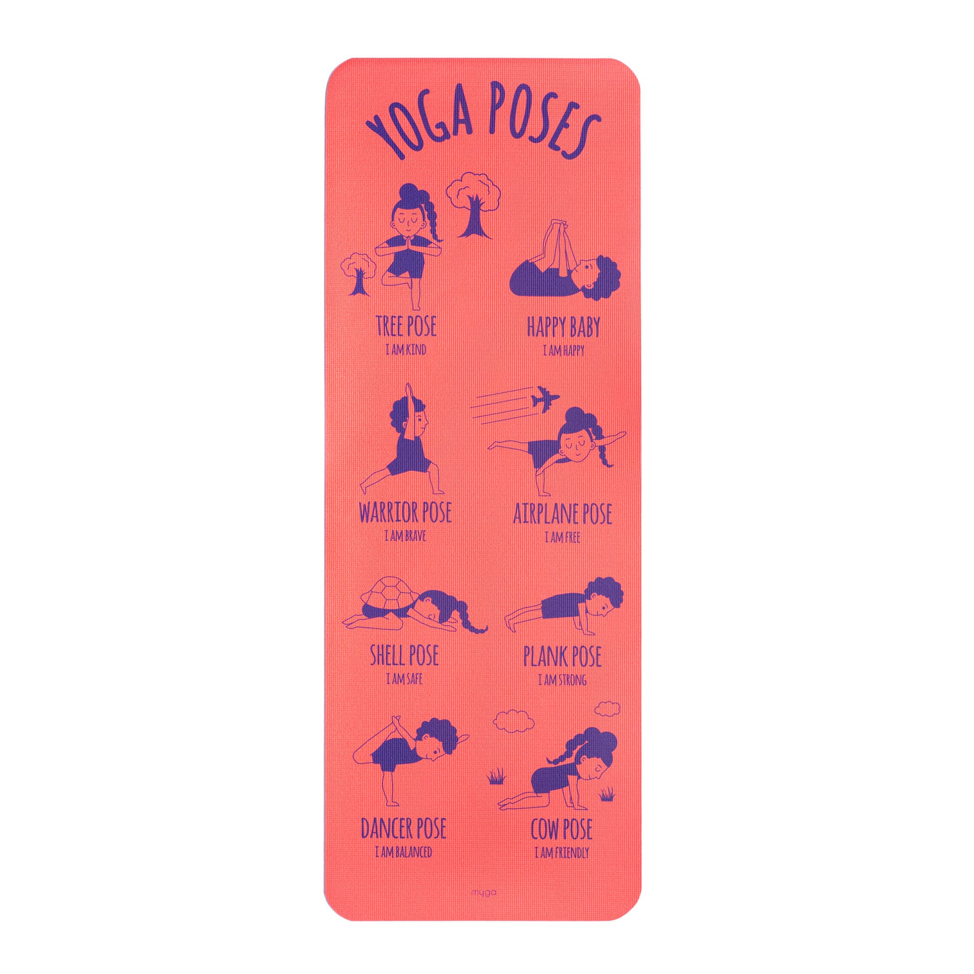 Myga – Tapete de ioga por atacado – Tapete de Yoga Kid's Pose Explorer3