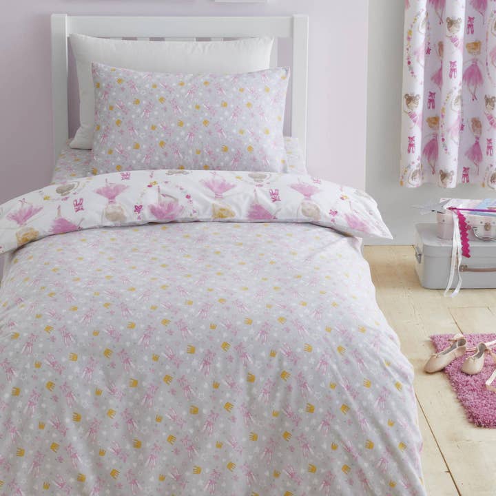 UW Home - Venta al por mayor Conjunto de ropa de cama - Niños y bebés - Juego de funda de edredón para bailarín de ballet de Bedlam en rosa