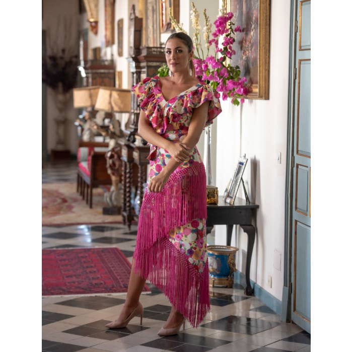 FLORA BUGANVILLA KAHYRA DRESS for wholesale by Káhyra