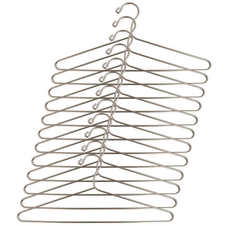 Ergodebrands - Wholesale Clothes Hangers - USTECH Elite Hotel Styled Steel Standard Shaped Hanger