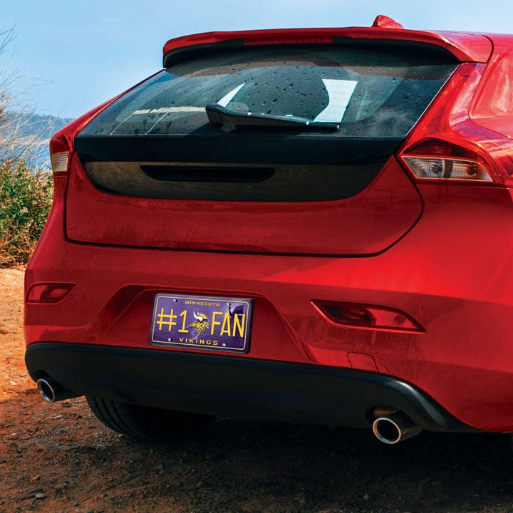 Rico Industries - Wholesale Car Decorative Charm - Unisex - NFL Football Minnesota Vikings #1 Fan Metal Auto Tag2