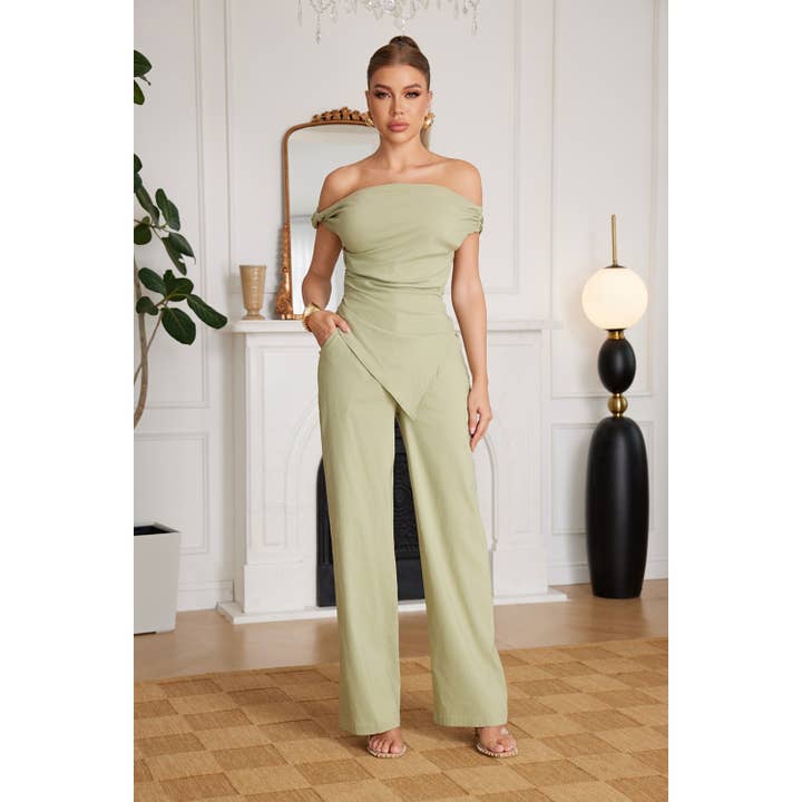 Effen Kleur Broekenset voor wholesale door Chicways