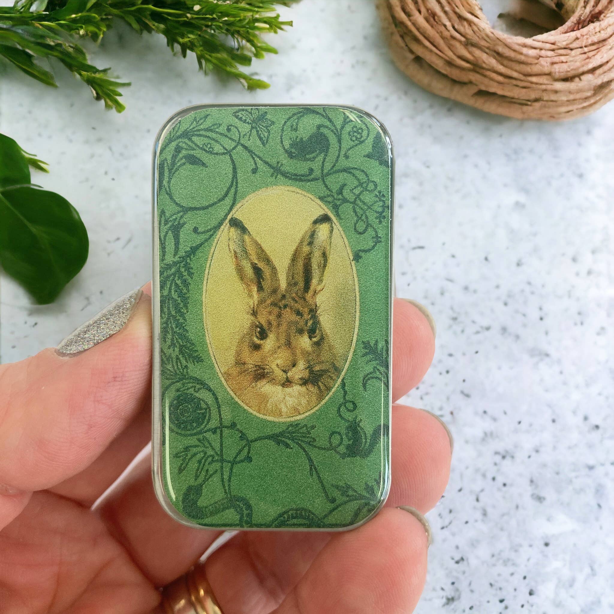 Firefly Notes - Wholesale Knitting/Crochet Supplies - Bunny notions tin, stitch marker tin0