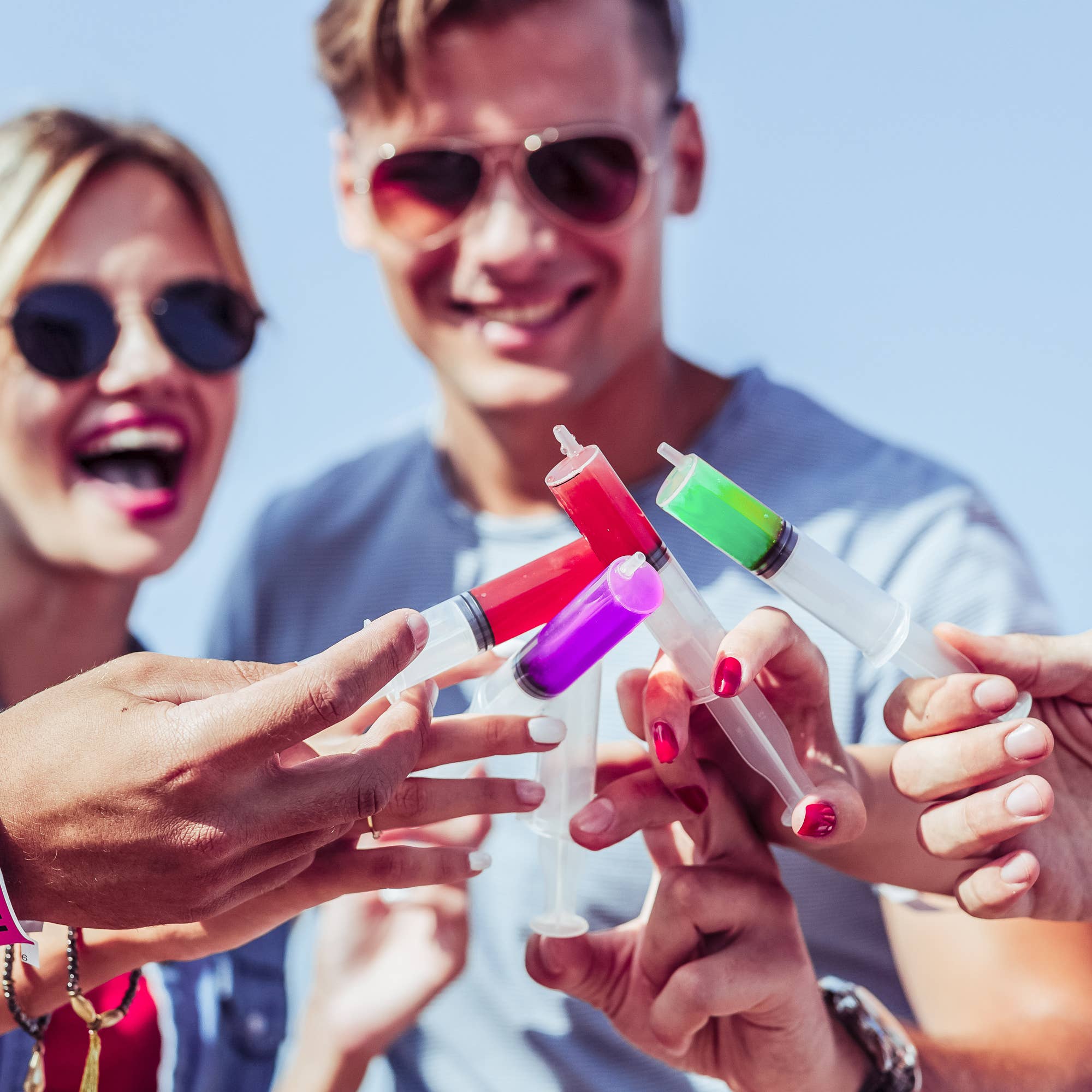 The Twiddlers - Wholesale Party Favor - 50 Reusable Large Novelty Jello Shot Syringes with Caps 60ml9