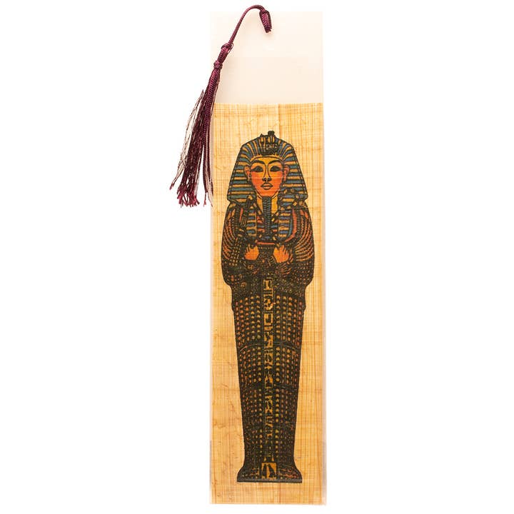 Papyrus Bookmark Large Sarcophagus - Made in Egypt for wholesale by Discoveries, Inc.
