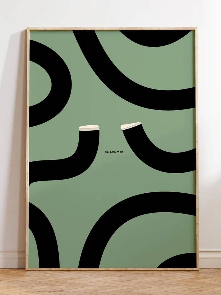 Impressão de Arte – Poster Guinness (Verde e Preto) | Arte de Parede por atacado de Nono Problemo